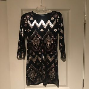 Express sequined dress